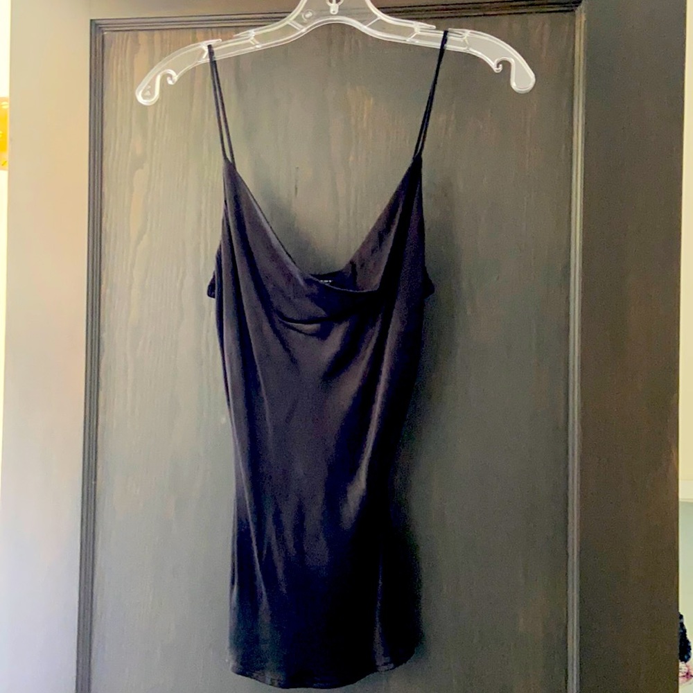 Black Zara silky tank/camisole sz S